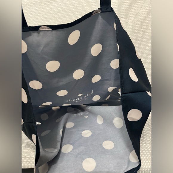 NWOT Kate Spade Polka Dot Foldable Tote - Picture 6 of 7